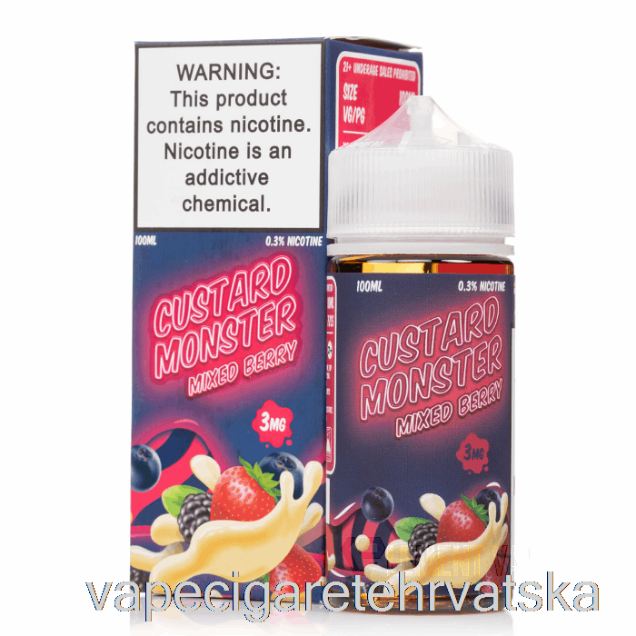 Vape Hrvatska Mixed Berry - Custard Monster - 100ml 0mg